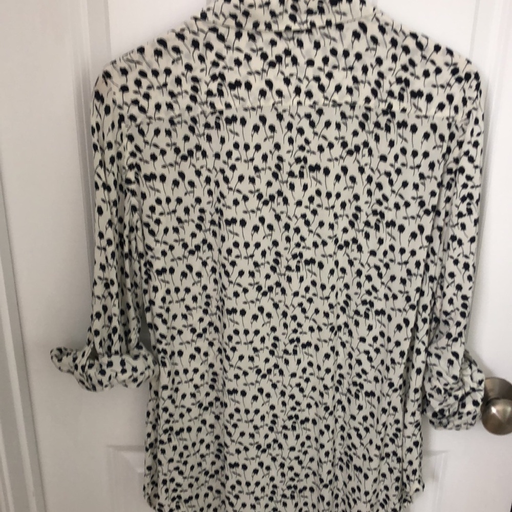 Talbots Roll Arm Lightweight Polyester Blouse. - image 4